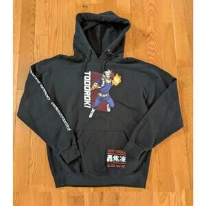 MY HERO ACADEMIA Shoto Todoroki Cold/Hot Hoodie Sweatshirt Size L/Large Hooded